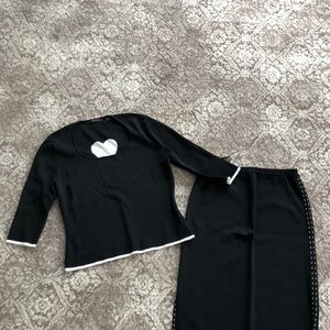 Cyrus 2-piece knit top & skirt